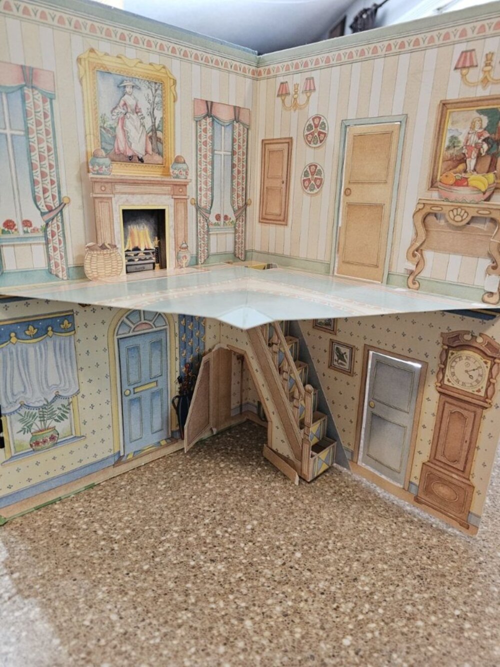 Vintage 1991 Victorian Doll House 3D Pop Up Carousel Book Miniature Decor - Picture 4 of 9